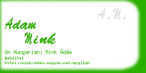 adam mink business card